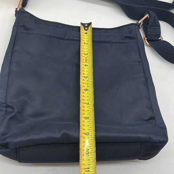 Aimee Kestenberg Navy Blue Lightweight Crossbody Bag with rose gold accents - Picture 8 of 13